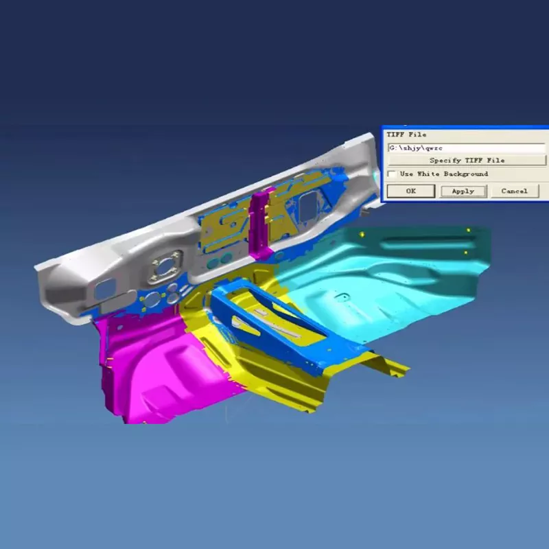 Matrice de ștanțare a ansamblului panoului frontal auto