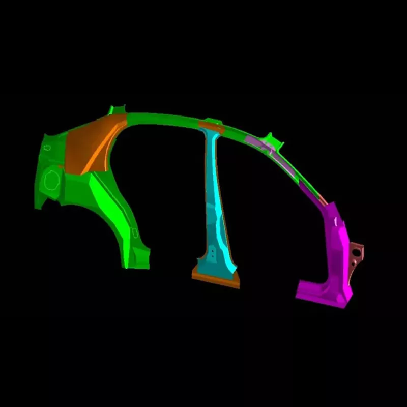 Matrice de ștanțare a ansamblului interior al panoului lateral auto