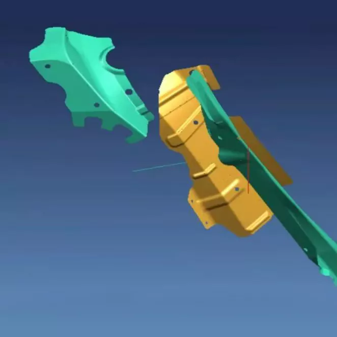 Matrice de ștanțare a plăcilor mici de armare pentru automobile